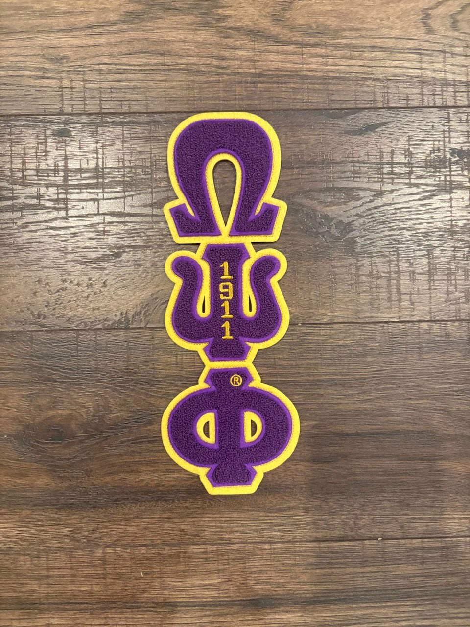 9 inch OPP CHENILLE  PATCH