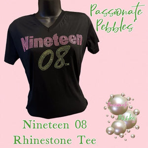 AKA Nineteen 08 Rhinestone Tee