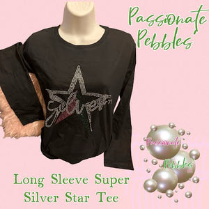 AKA Long Sleeve Super Silver Star Tee