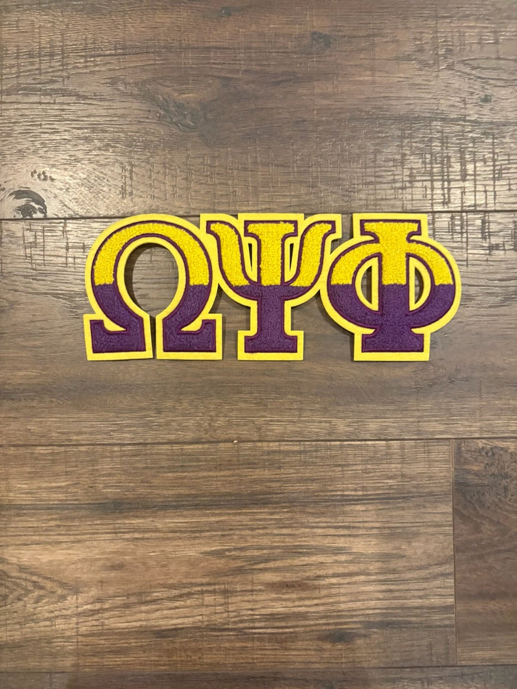 9 inch OPP OMBRÉ CHENILLE PATCH