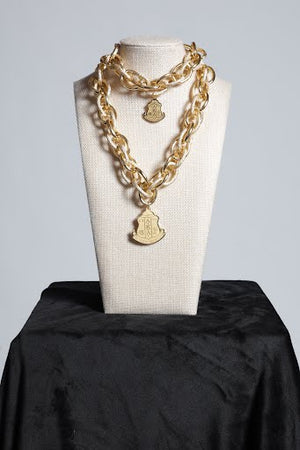 AKA® GOLD Stainless Steel NECKLACE OR BRACELET
