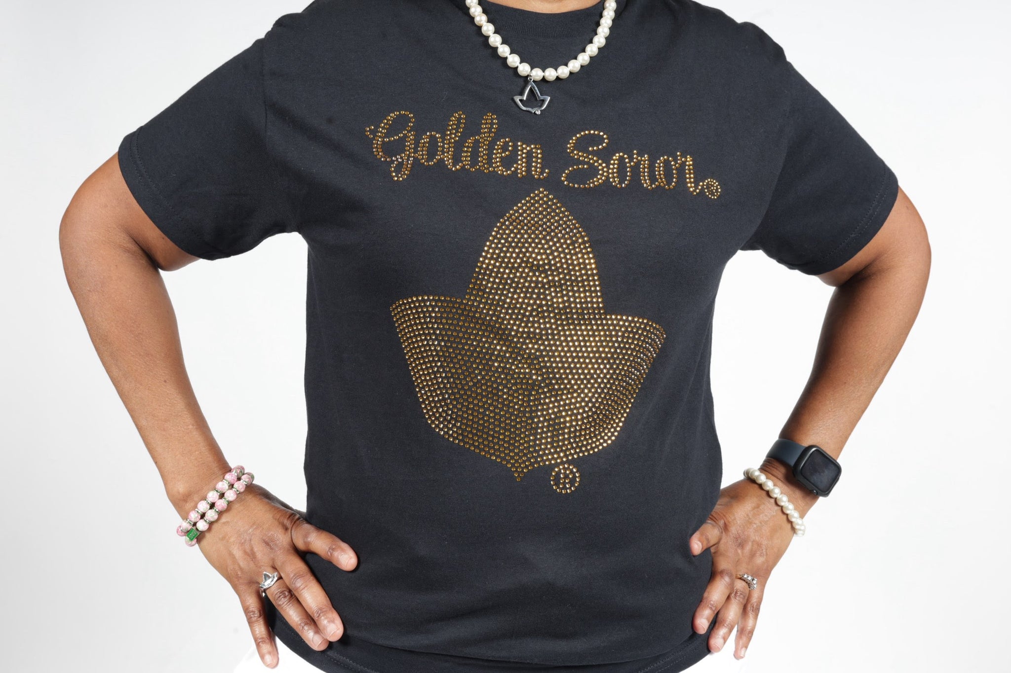 Golden Soror IVY® RHINESTONE