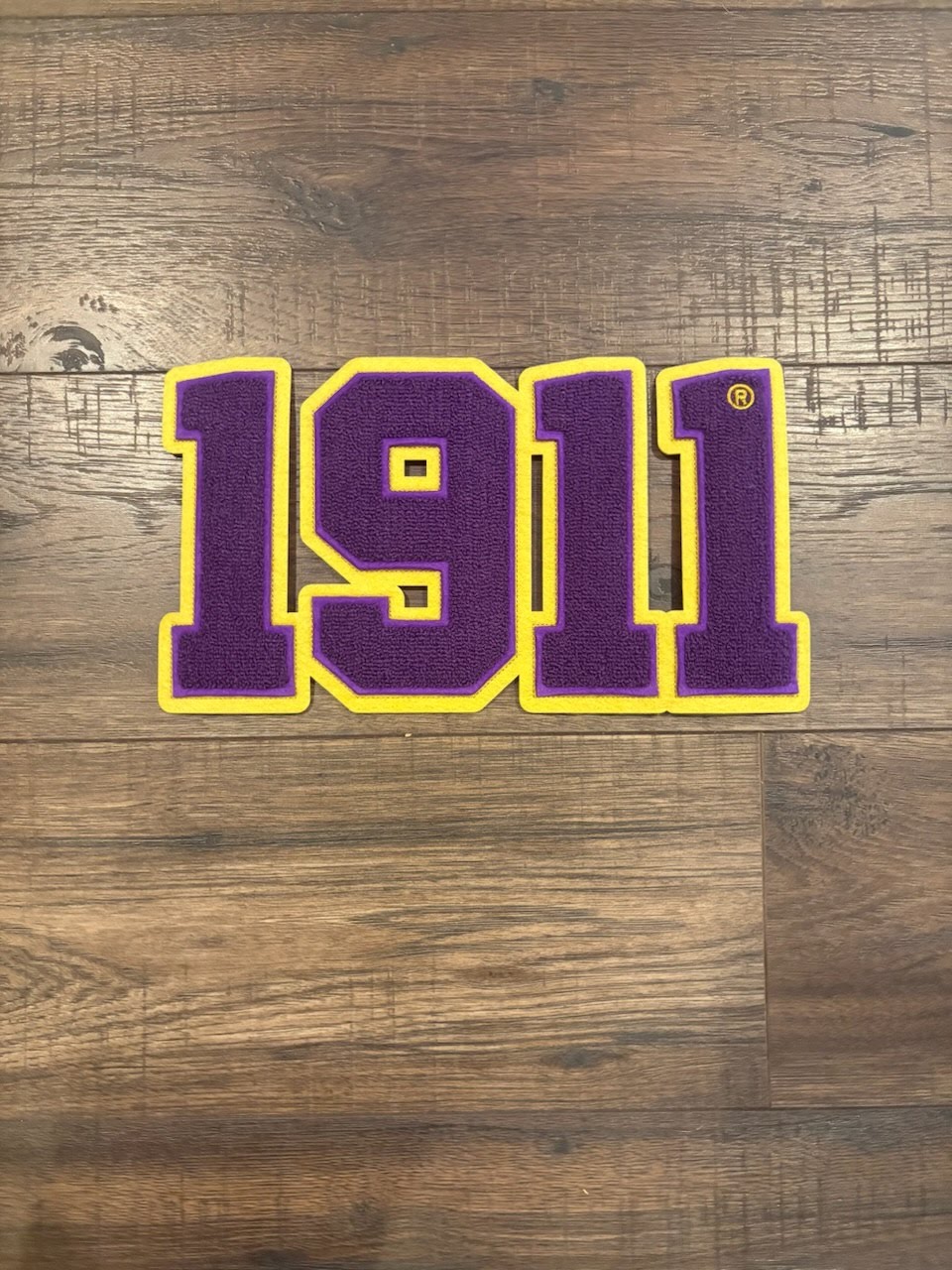 9 inch OPP 1911 CHENILLE   PATCH