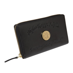 AKA Embossed Soft Leather Wallet