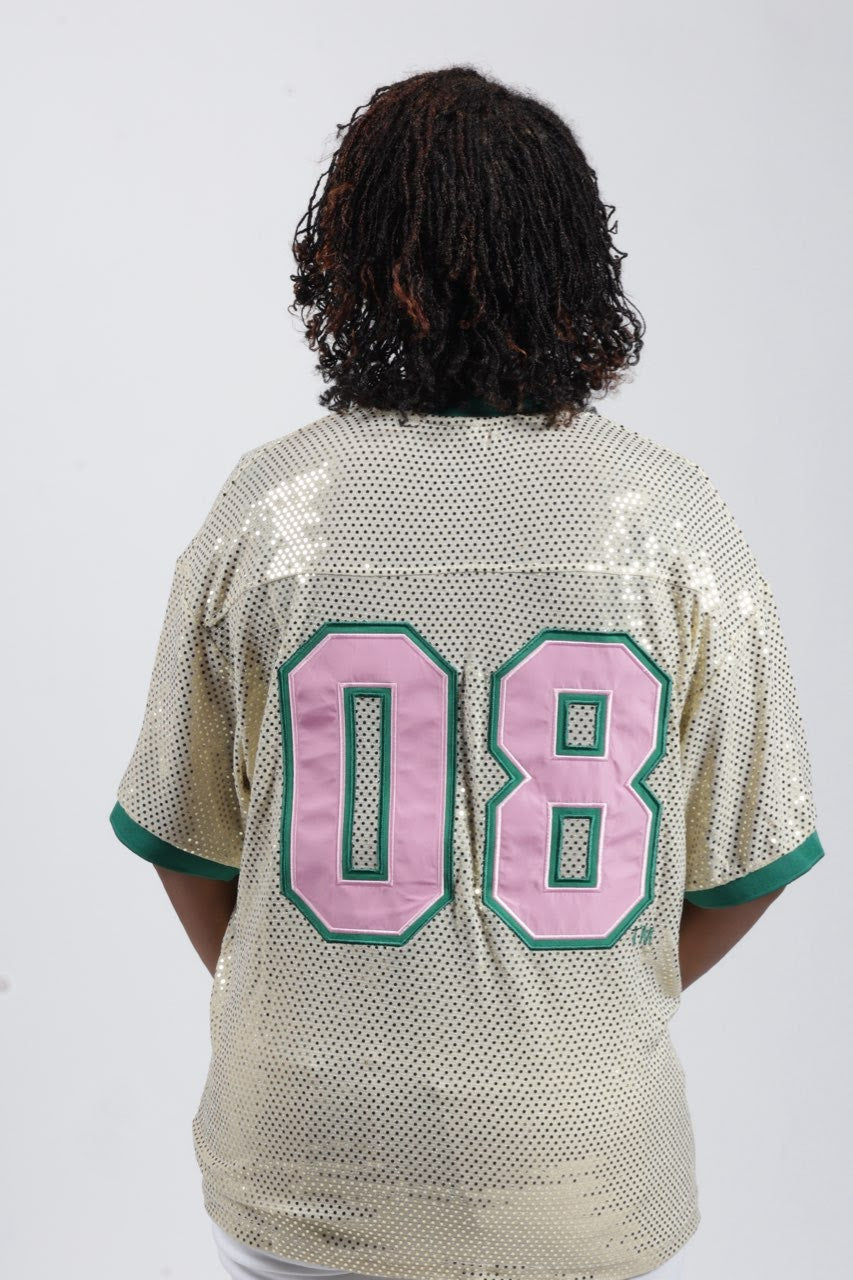 AKA® GOLDEN SOROR SEQUIN JERSEY