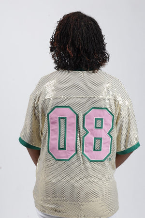 AKA® GOLDEN SOROR SEQUIN JERSEY