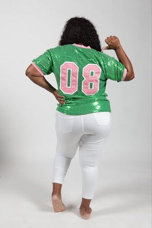 AKA® SEQUIN GREEN JERSEY