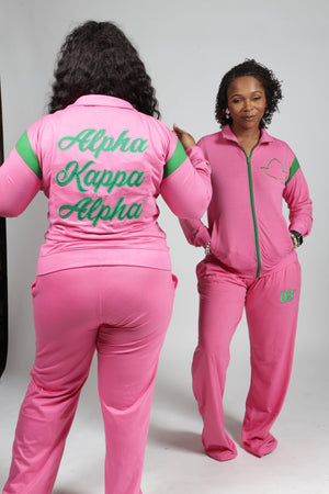PASSIONATE PINK TRACKSUITS ZIP UP JACKET