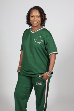 PEBBLES' GREEN TRACKSUIT PANTS