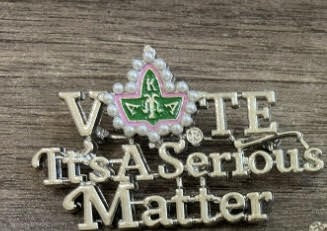 VOTE IT'S A SERIOUS MATTER PIN