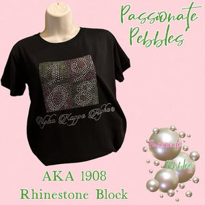 AKA 1908 Rhinestone Block