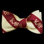 Kappa KAP Imitation Silk Bow Tie & Handkerchief Set Crimson/Cream