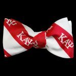 Kappa KAP Imitation Silk Bow Tie & Handkerchief Set Red/White