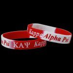 Kappa KAP Red and White Silicone Bracelet
